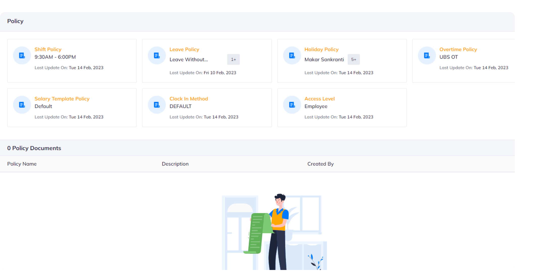 Multi policy dashboard