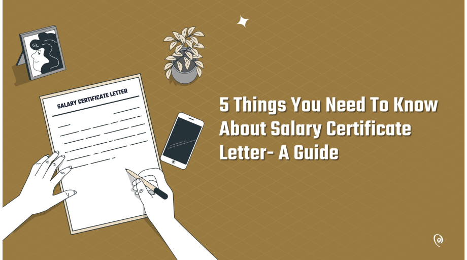 salary certificate letter